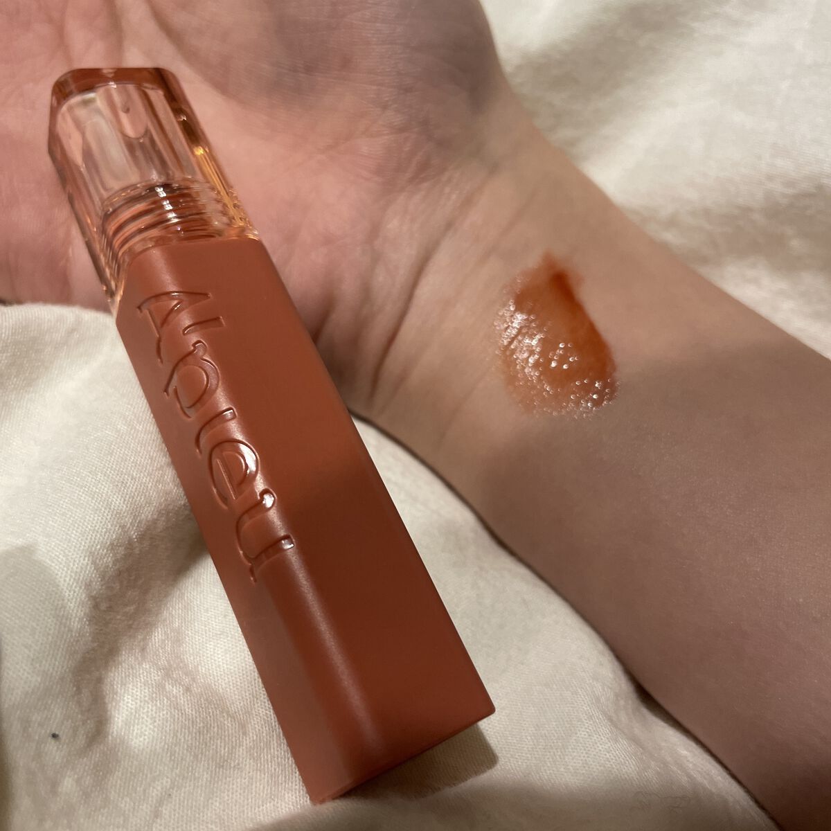 アピュー ジューシーパン ティント #LITCHI/A’pieu/リップティントを使ったクチコミ（1枚目）