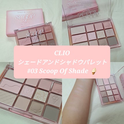 シェード アンド シャドウ パレット 03 SCOOP OF SHADE/CLIO/アイシャドウパレットを使ったクチコミ(1枚目)