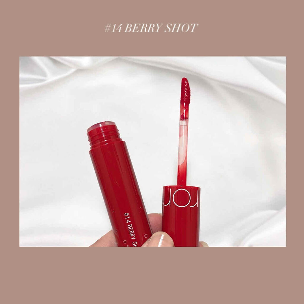 ジューシーラスティングティント/rom&nd/リップティントを使ったクチコミ（2枚目）