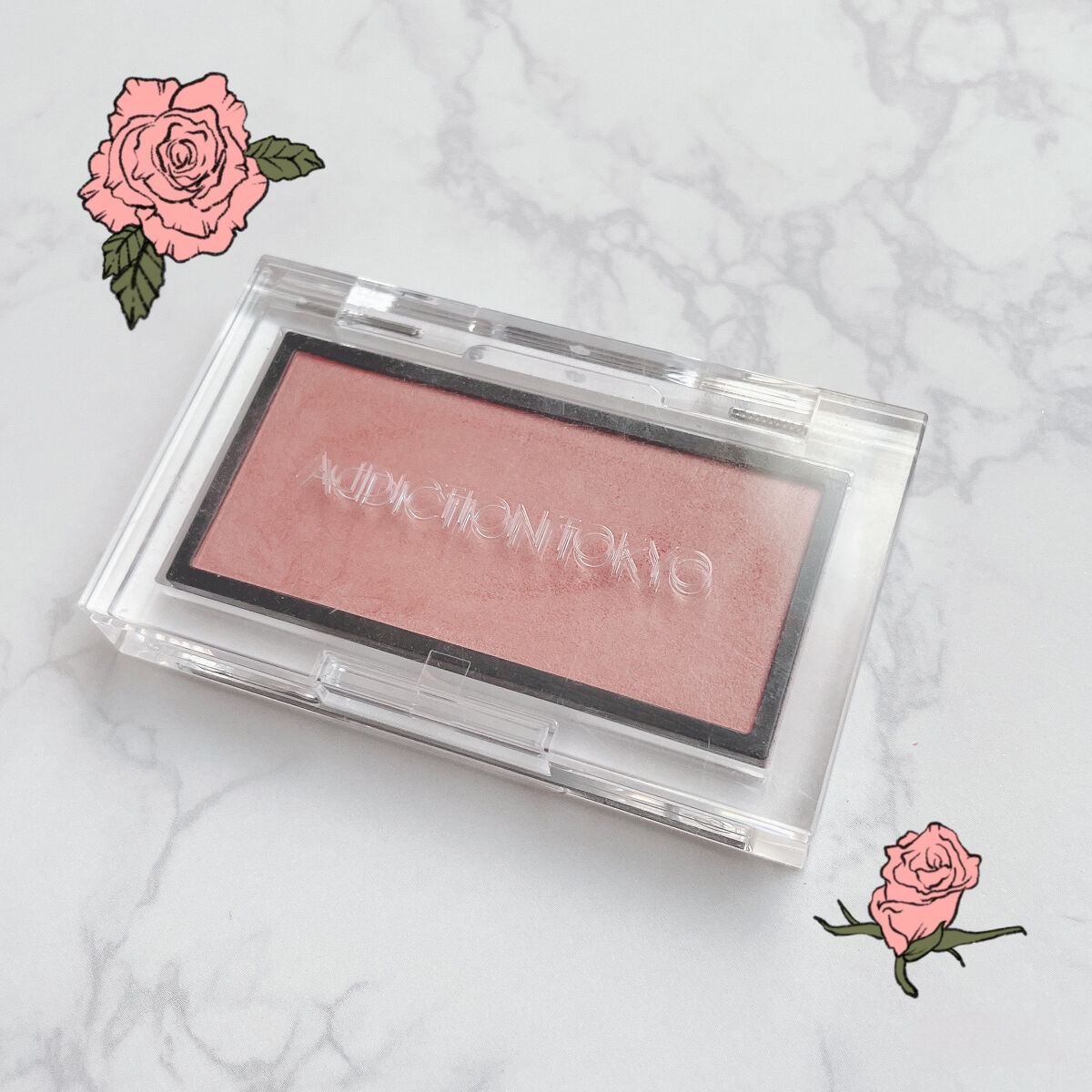 アディクション ザ ブラッシュ マット 007M Rose Latte/ADDICTION/パウダーチークを使ったクチコミ（3枚目）