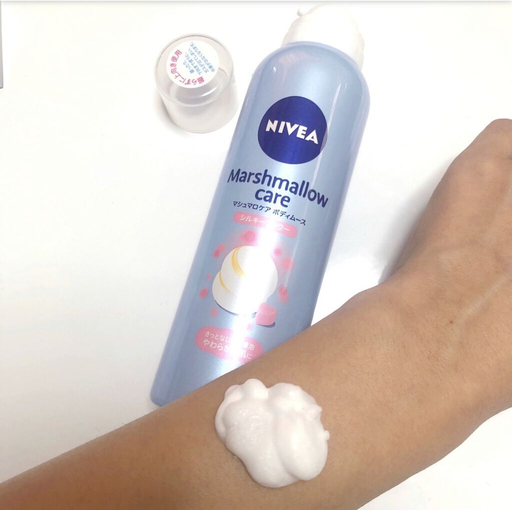 ニベアマシュマロボディームース シルキーフラワーの香り/ニベア/ボディミルクを使ったクチコミ（2枚目）