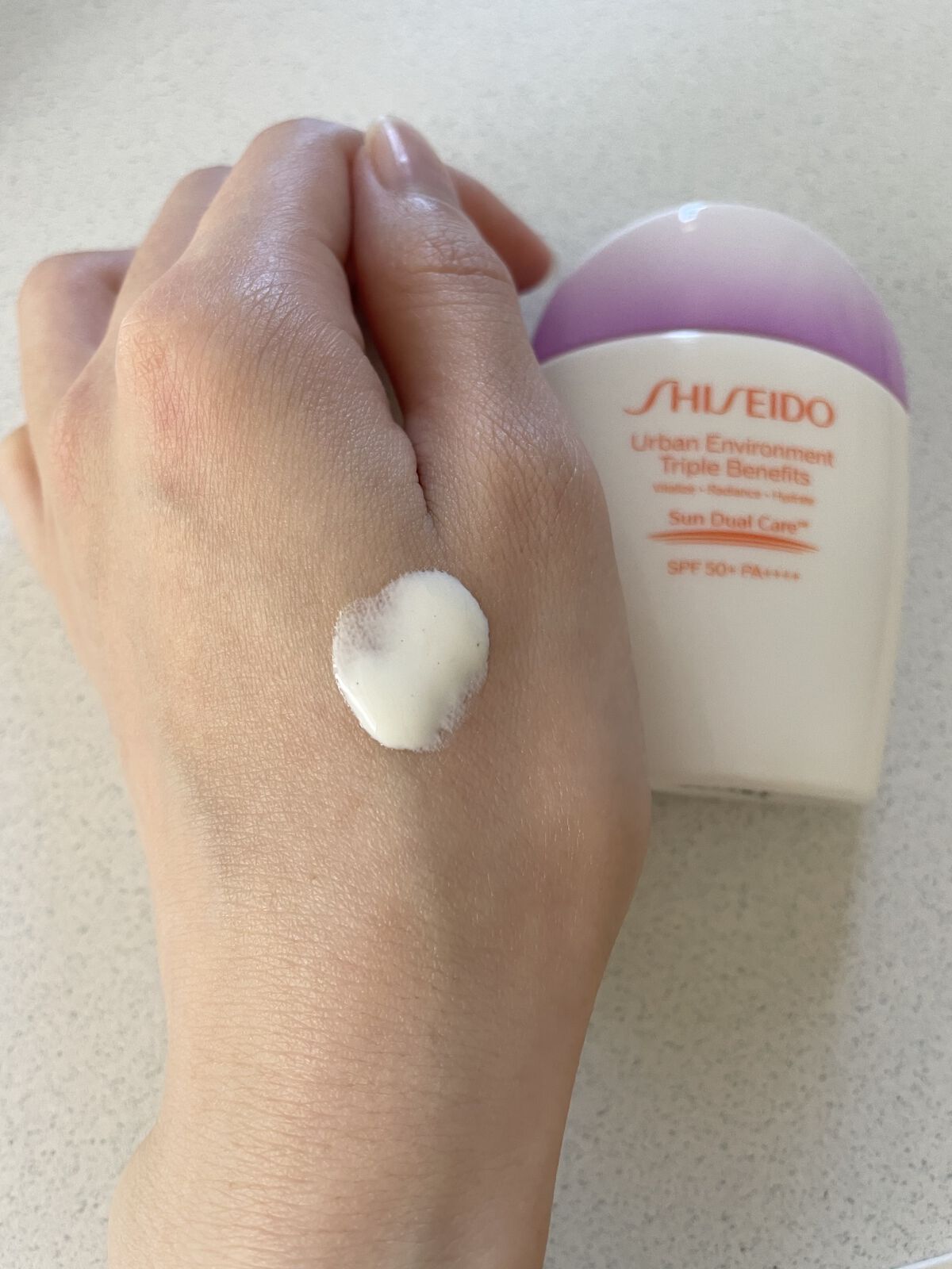 アーバン トリプル ビューティ サンケア エマルジョン/SHISEIDO/日焼け止めミルクを使ったクチコミ（2枚目）