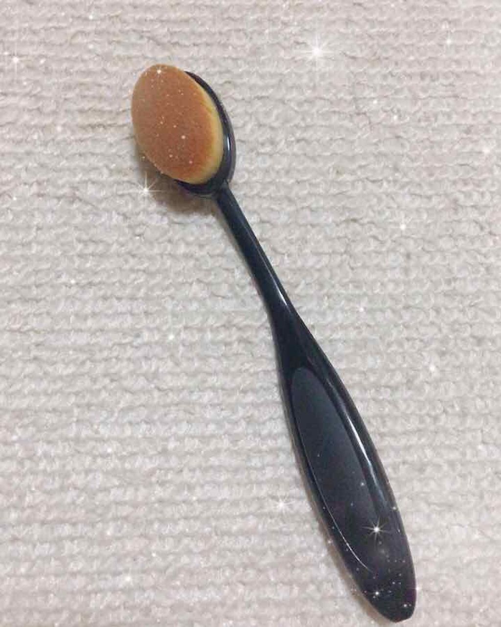 春姫ファンデーションブラシ(オーバル型)/DAISO/メイクブラシを使ったクチコミ(2枚目)