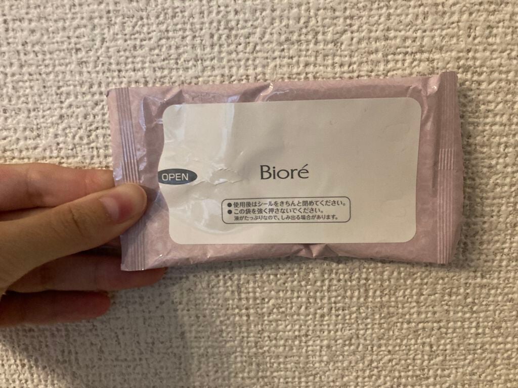 ふくだけコットン うるおいリッチ うるっとモイスト/ビオレ/クレンジングシートを使ったクチコミ(1枚目)