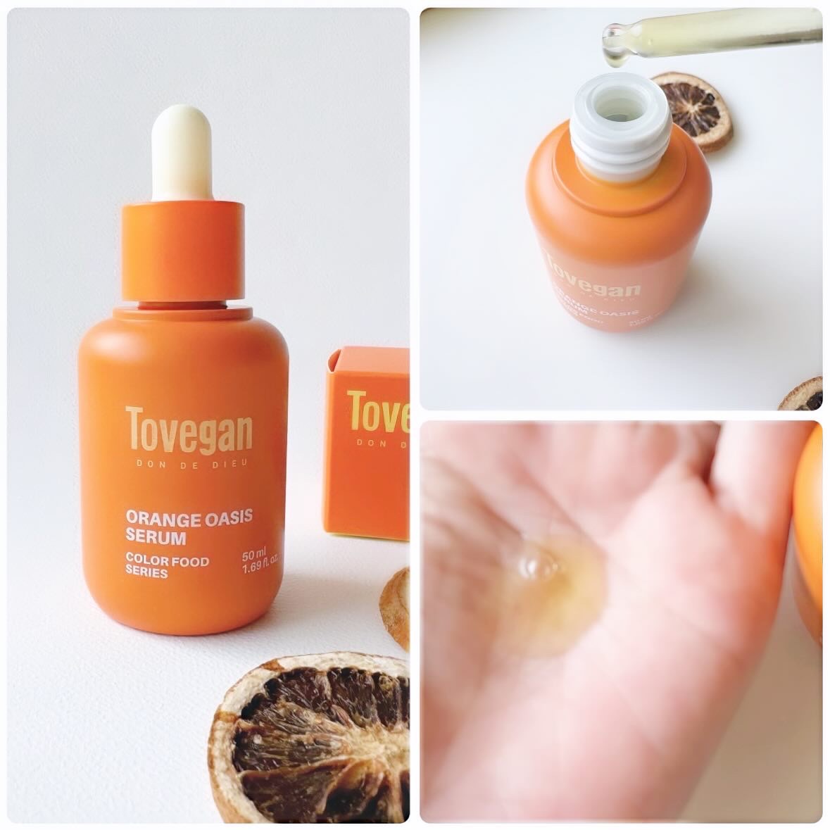 カラーフードシリーズオレンジオアシスセラム/Tovegan/美容液を使ったクチコミ（3枚目）