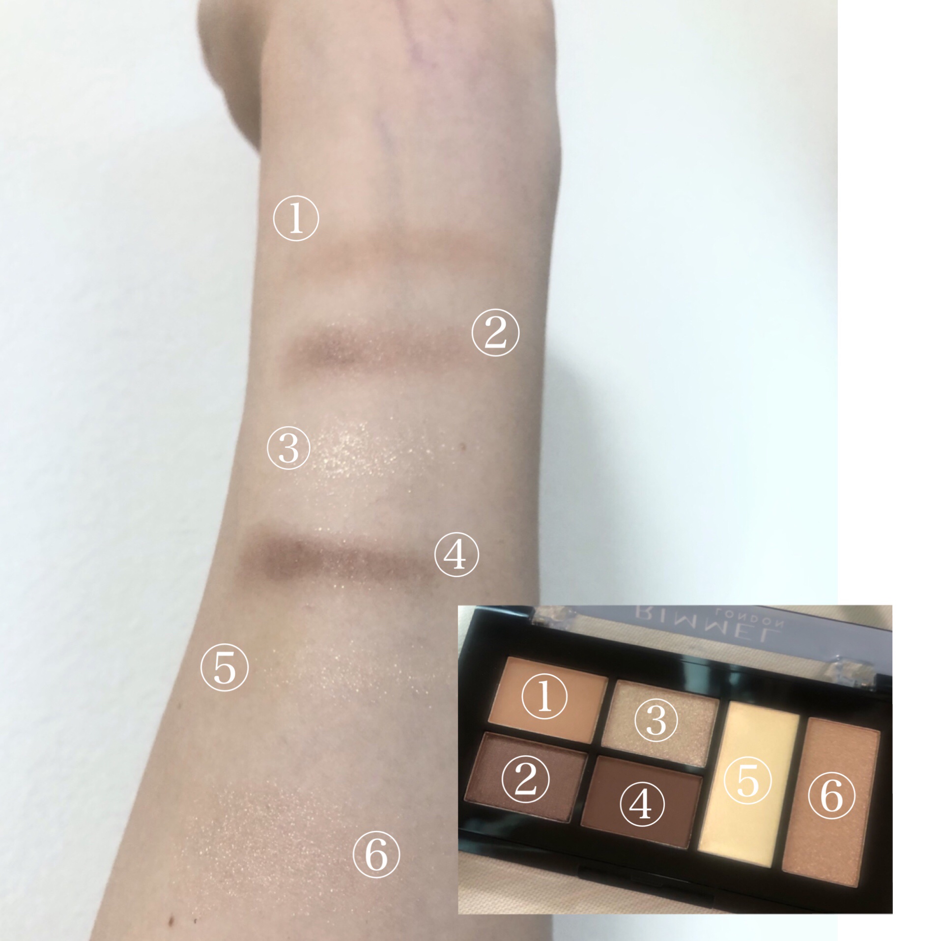 MINI POWER PALETTE/リンメル ロンドン/アイシャドウパレットを使ったクチコミ（2枚目）