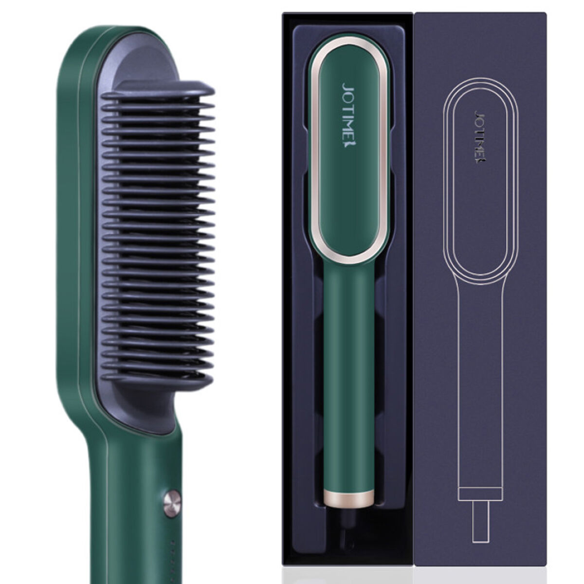ヘアアイロン ブラシ 2 グリーン