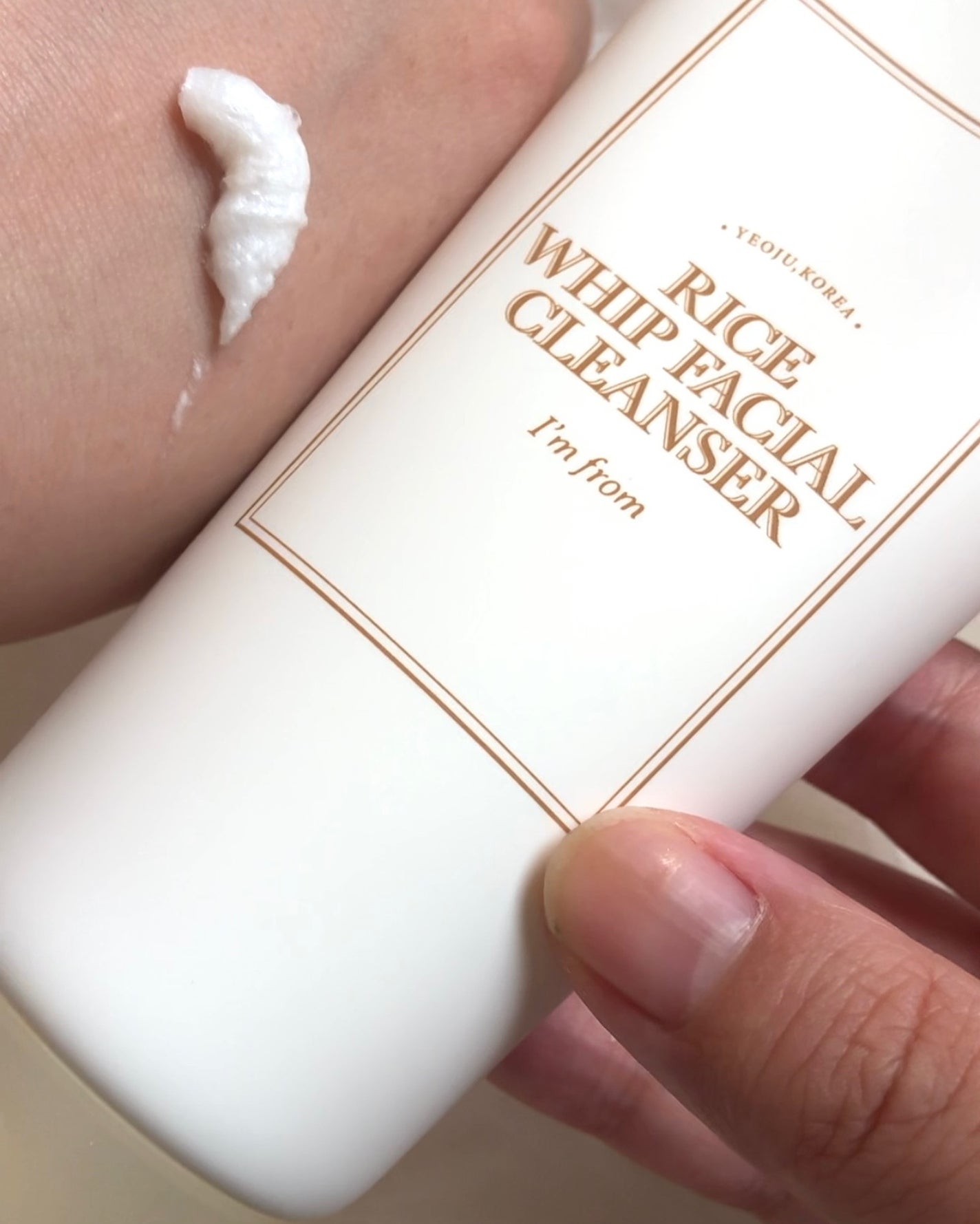 ライスホイップフェイシャルクレンザー/I'm from/洗顔フォームを使ったクチコミ(2枚目)