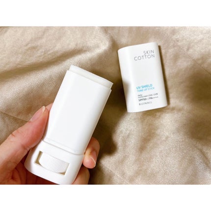 UVシールド トーンアップスティック/スキンコットン/日焼け止めスティックを使ったクチコミ(3枚目)