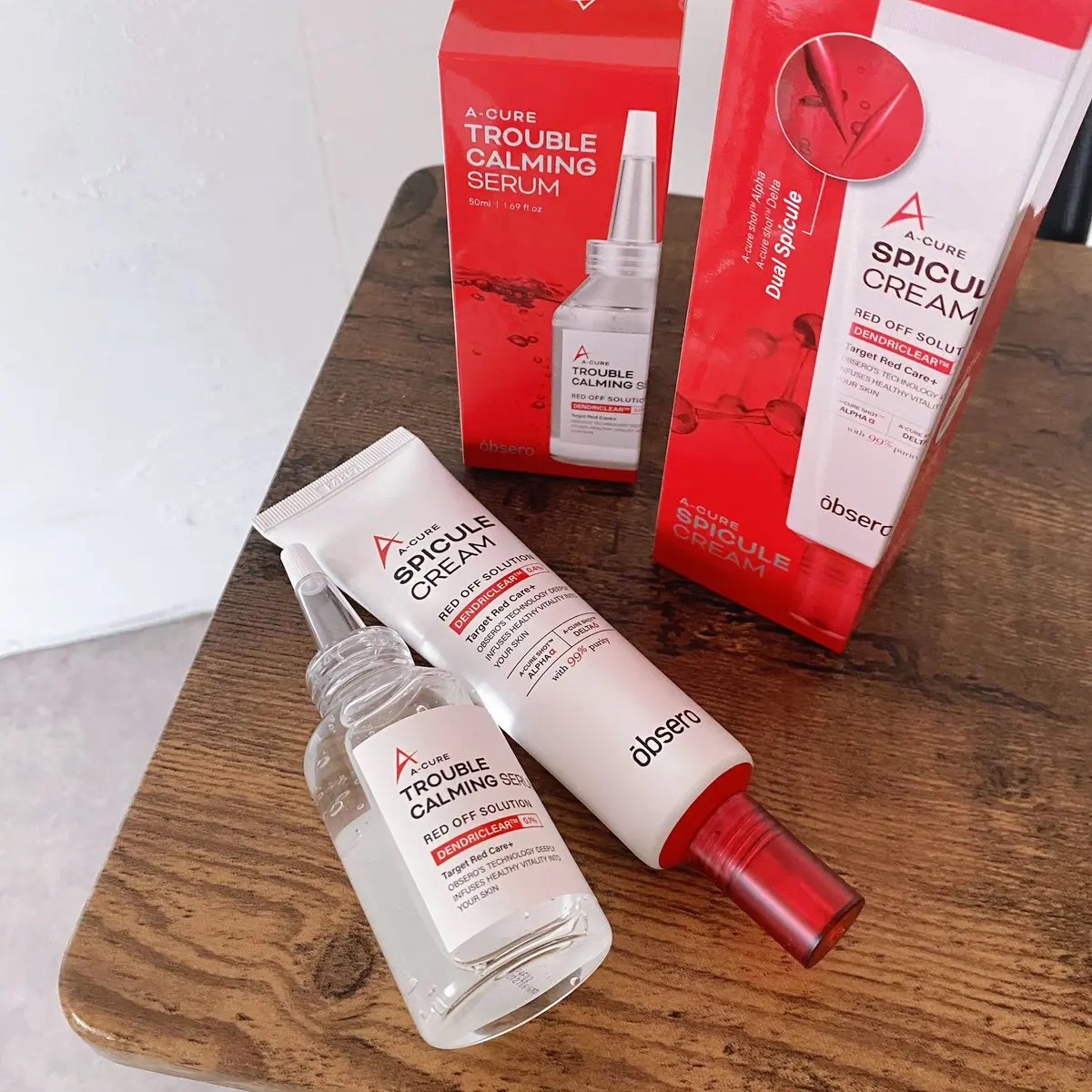 エーキュアトラブルカーミングセラム/obsero/美容液を使ったクチコミ（1枚目）