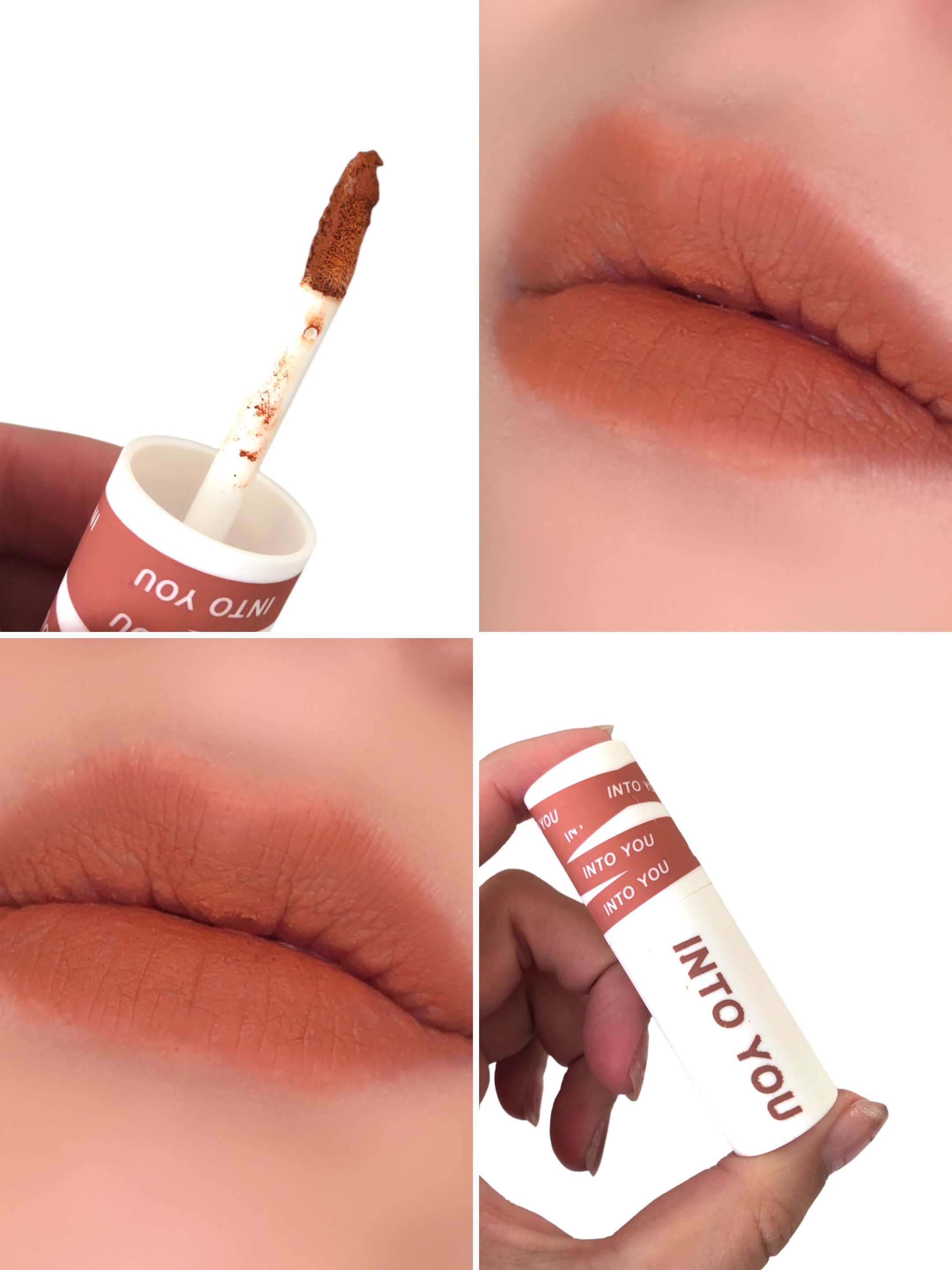 スーパーマットリップ＆チークマッド/INTO U/口紅を使ったクチコミ（2枚目）