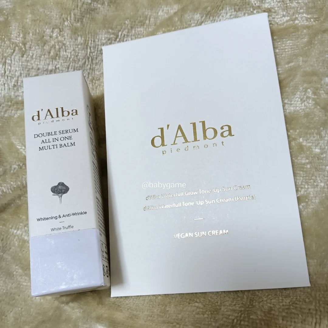 ダルバ ウォータフル トーンアップ サンクリーム(パープル)/ダルバ/日焼け止めクリームを使ったクチコミ(2枚目)