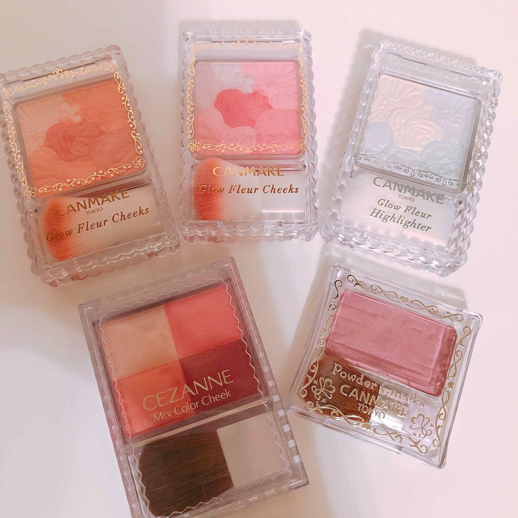 グロウフルールチークス/キャンメイク/パウダーチークを使ったクチコミ(1枚目)