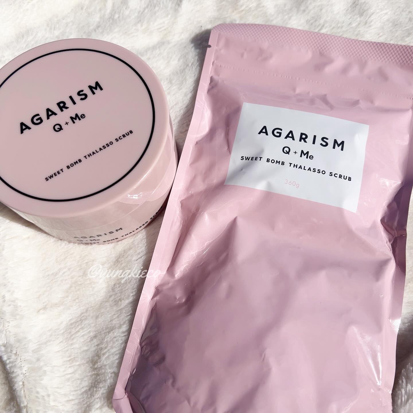 Q+Me スウィート ボム タラソ スクラブ 360g/AGARISM/バストケア・ヒップケアを使ったクチコミ（2枚目）