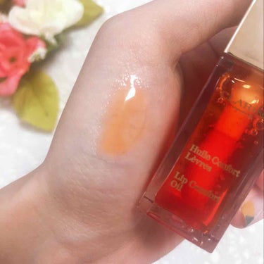 コンフォート リップオイル  05 tangerine /CLARINS/リップグロスを使ったクチコミ（2枚目）