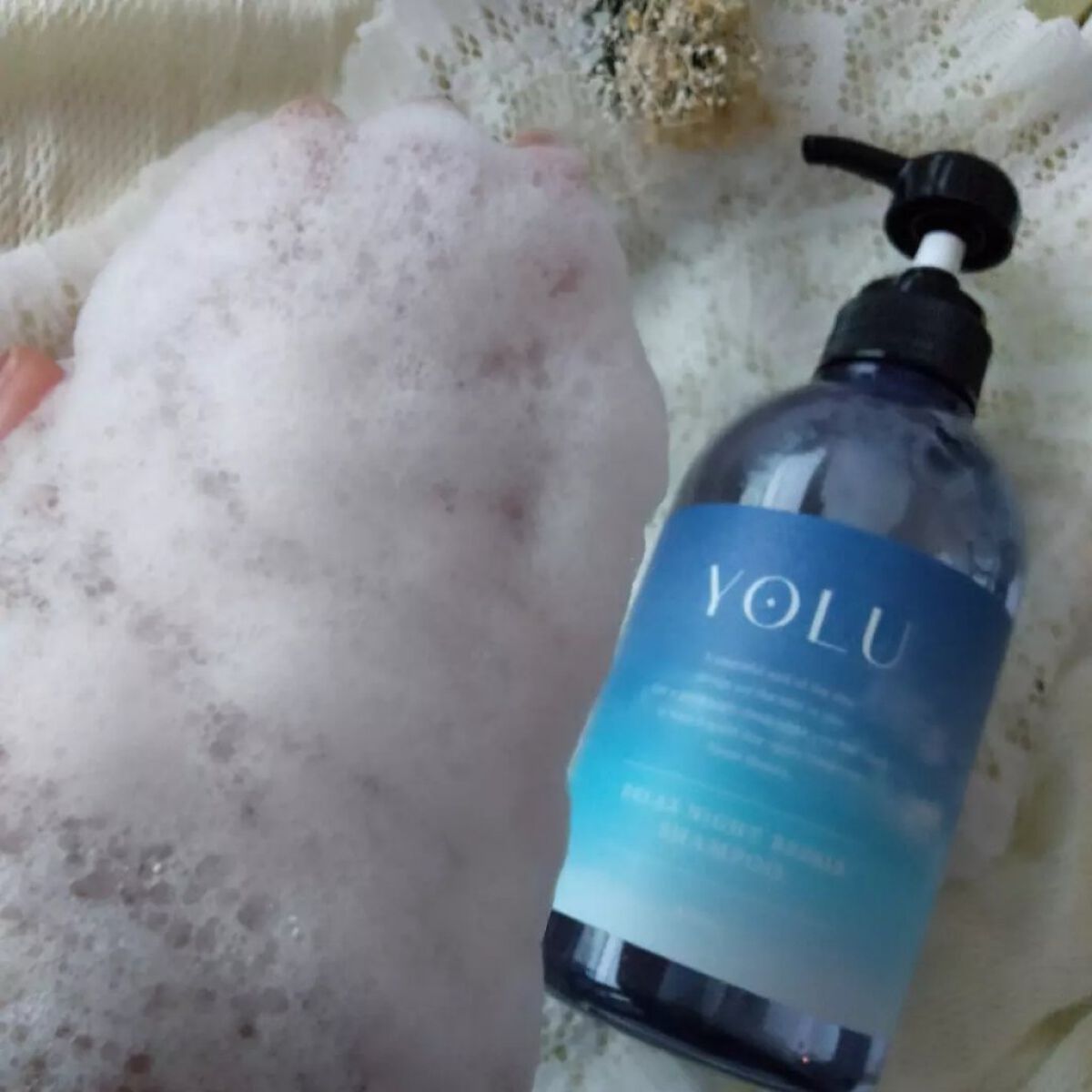 リラックスナイトリペア シャンプー／トリートメント シャンプー本体 475ml/YOLU/市販シャンプーを使ったクチコミ（2枚目）