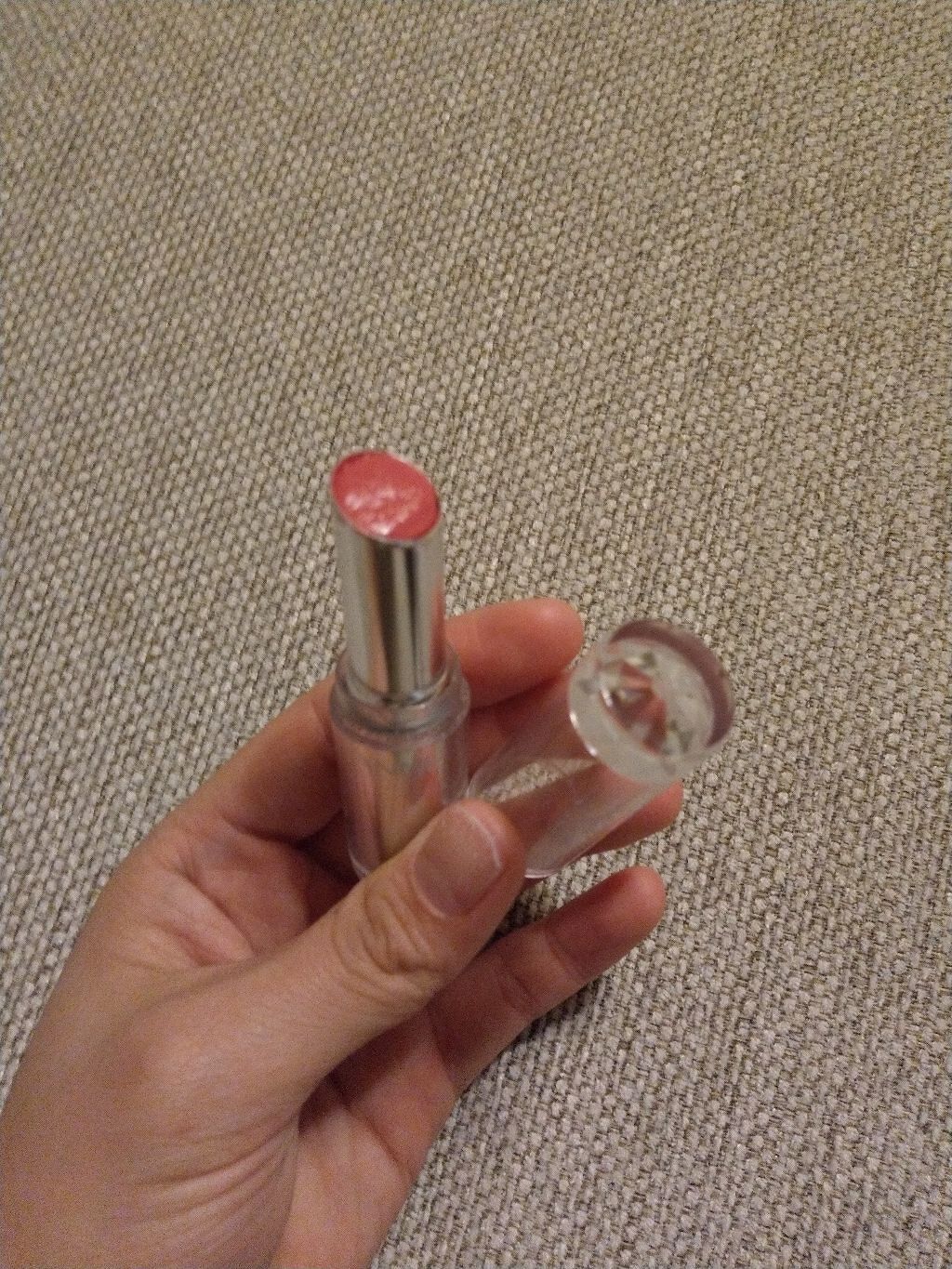 ラスティンググロスリップ/CEZANNE/口紅を使ったクチコミ（1枚目）