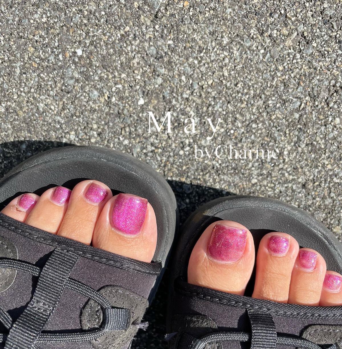 pikarin8993x🦋LIPSパートナー on LIPS 「.myfootnail👣@nail_town.shop×@_i..」(1枚目)