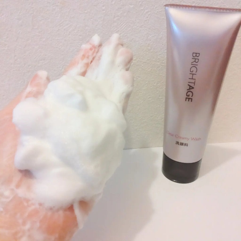 クリア クリーミーウォッシュ/BRIGHTAGE/洗顔フォームを使ったクチコミ(3枚目)
