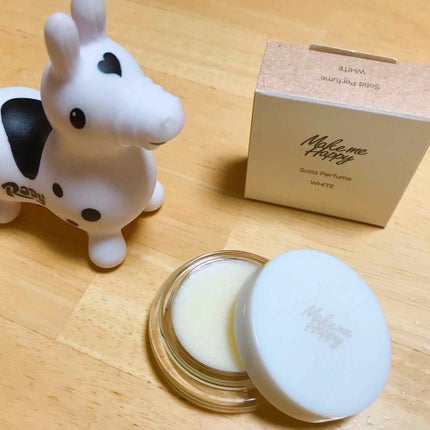 メイクミーハッピー ソリッドパフューム WHITE/キャンメイク/練り香水を使ったクチコミ(1枚目)
