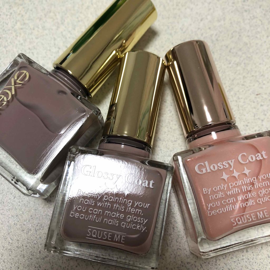 グロッシーコート/スキューズミー/オールインワンネイルを使ったクチコミ(1枚目)