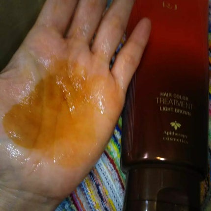 RJヘアカラートリートメント ライトブラウン/アピセラピーコスメティクス/洗い流すヘアトリートメントの画像