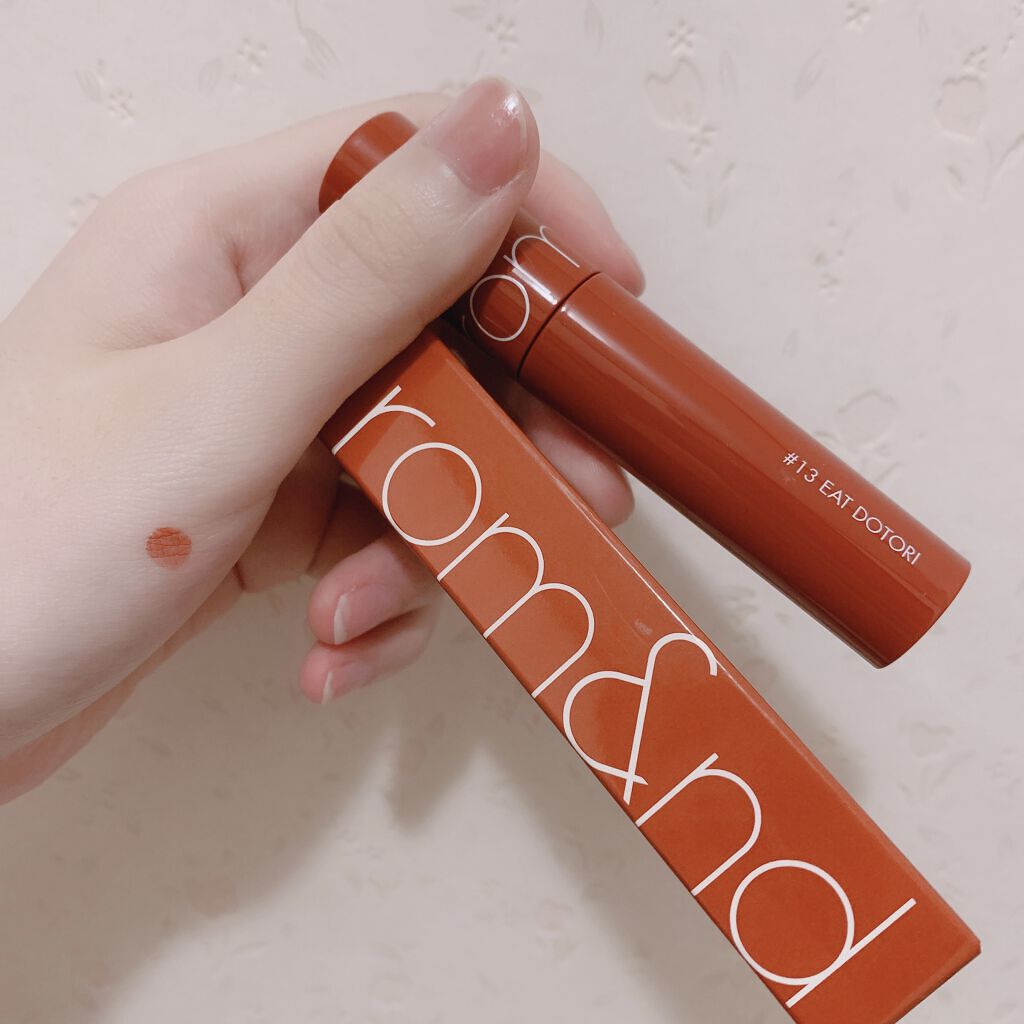 ジューシーラスティングティント/rom&nd/リップティントを使ったクチコミ（1枚目）