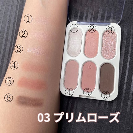 フォーエバー6アイパレット/Laka/アイシャドウパレットを使ったクチコミ(2枚目)