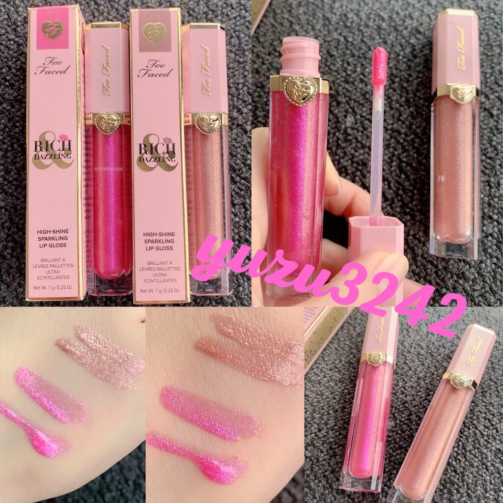 リッチ&ダズリン ハイシャイン スパークリング リップグロス/Too Faced/リップグロスを使ったクチコミ(1枚目)