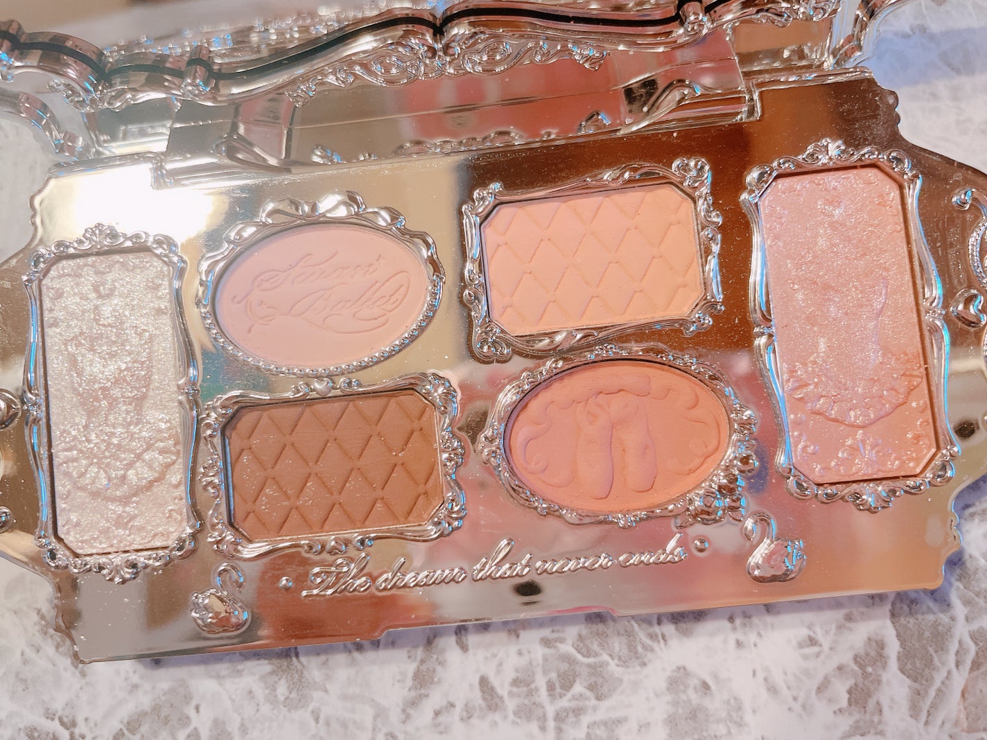 フラワーノーズスワンバレエシリーズ アイシャドウパレット/FlowerKnows/アイシャドウパレットを使ったクチコミ(3枚目)