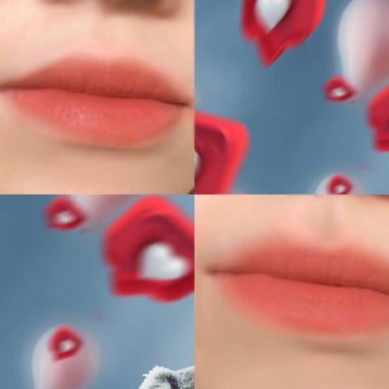 リップアンドチーク ヌードマットティント 03 マルーンピンク(Maroon Pink)/CathyDoll/リップティントを使ったクチコミ(3枚目)