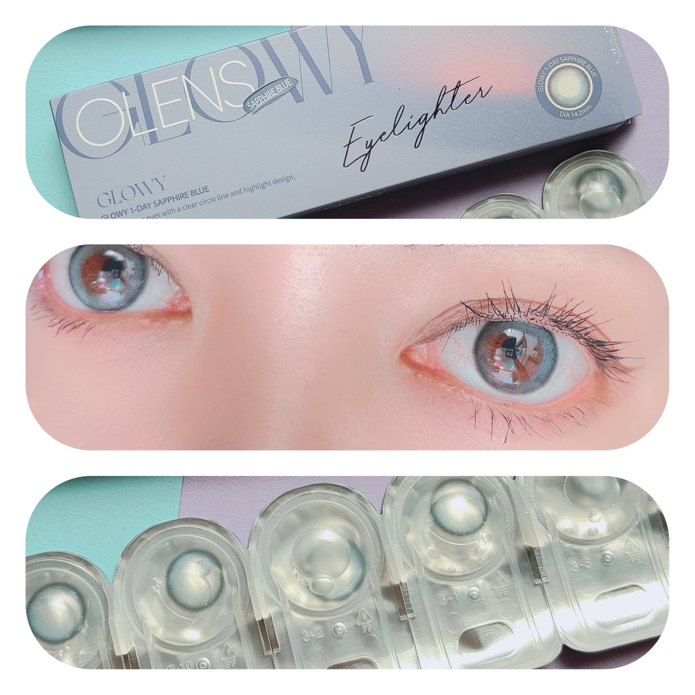 Glowy 1day/OLENS/ワンデー(1DAY)カラコンを使ったクチコミ(1枚目)
