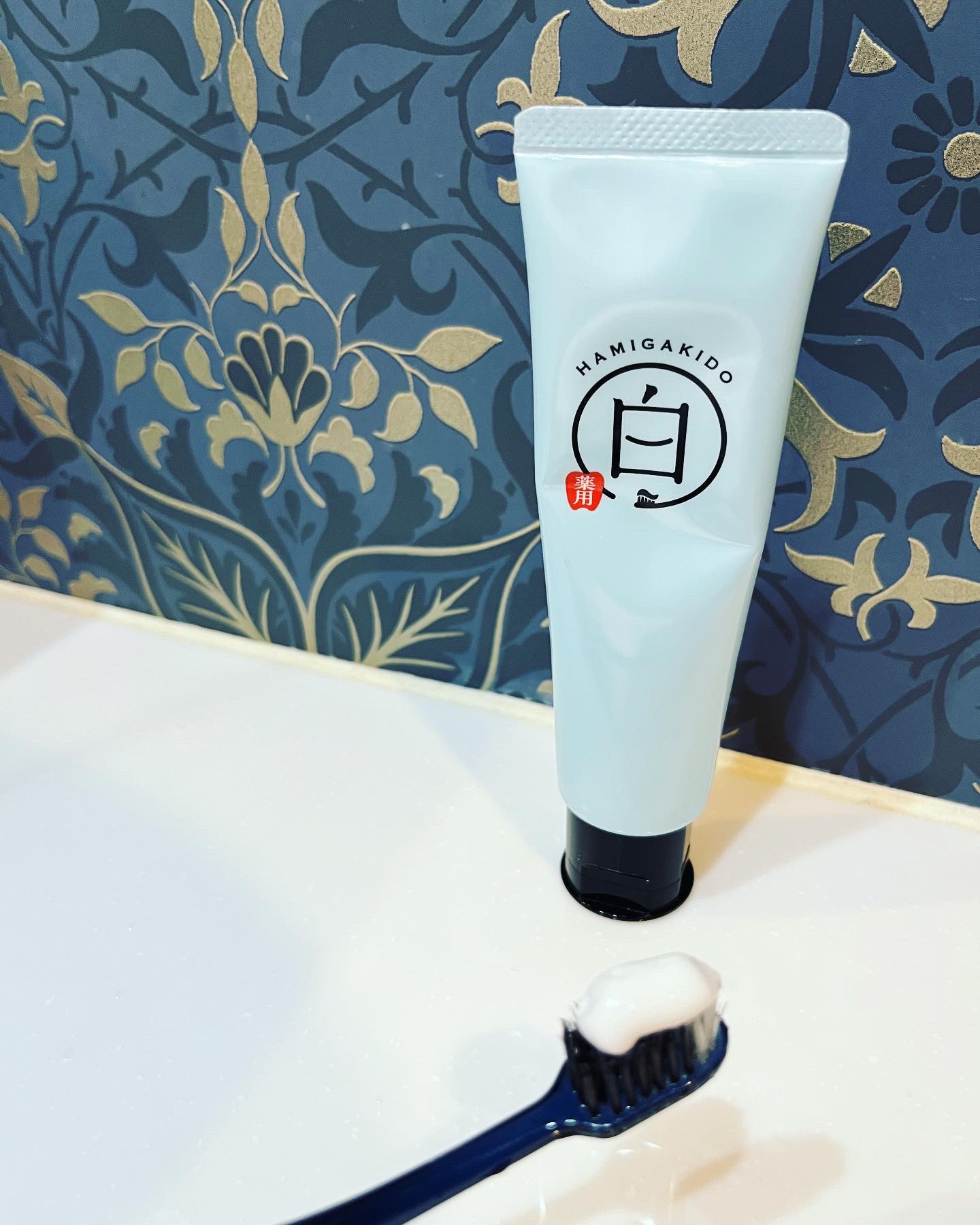 歯磨き堂 薬用ホワイトニングペースト/歯磨き堂/歯磨き粉を使ったクチコミ（1枚目）