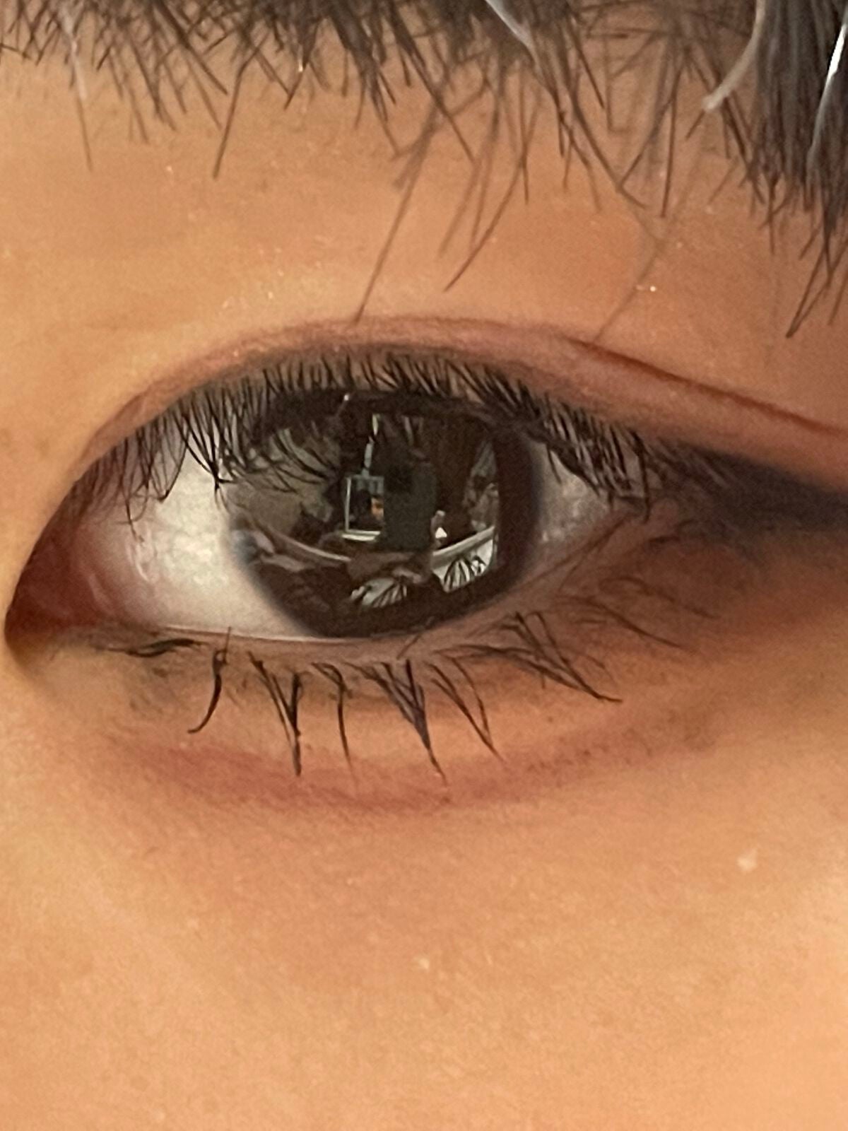 ぱすた on LIPS 「このアイメイクどう思いますか?────────────メイク初..」(1枚目)