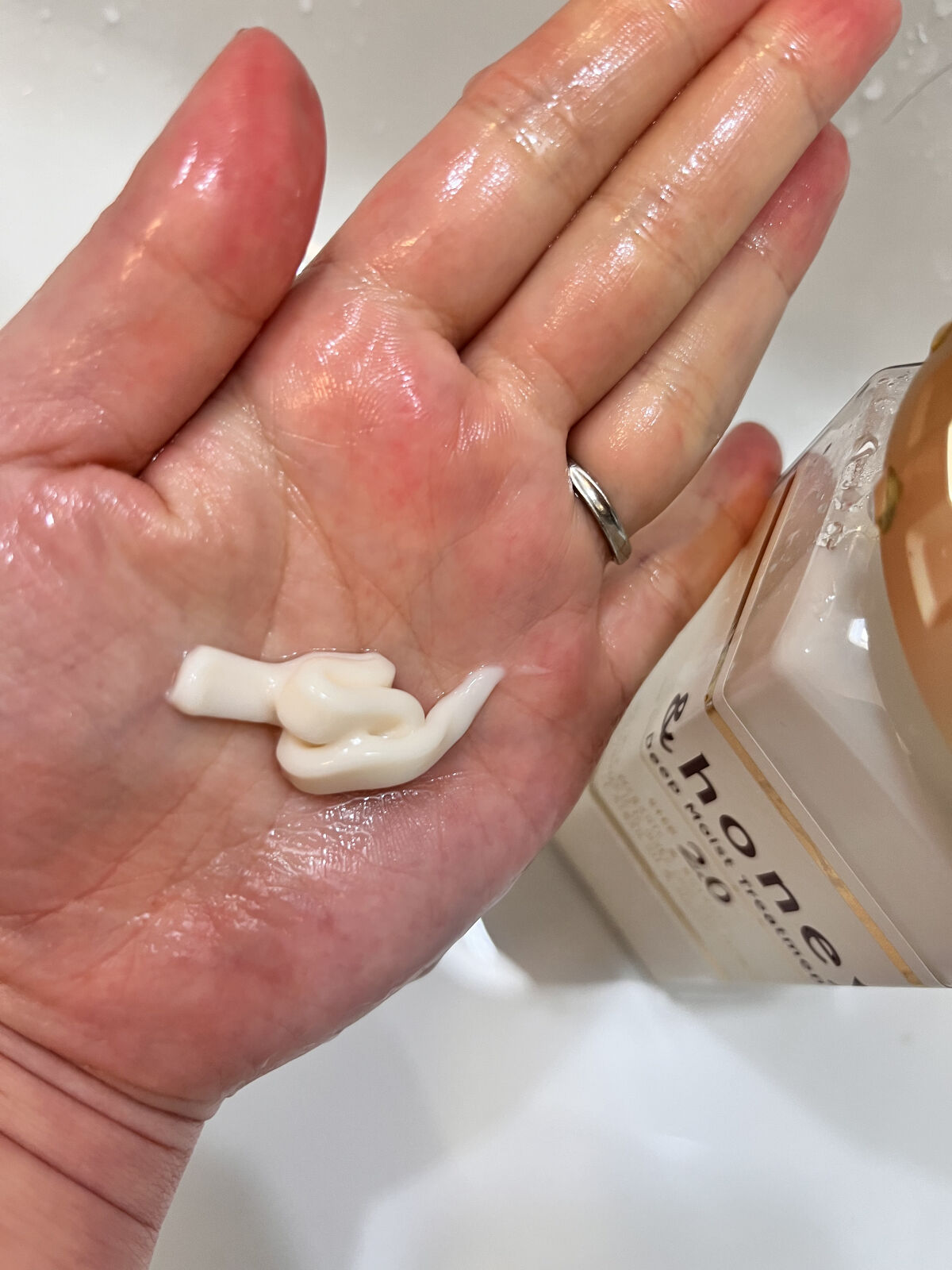 ディープモイスト シャンプー1.0／ヘアトリートメント2.0 ヘアトリートメント本体 445g/&honey/市販シャンプーを使ったクチコミ（3枚目）