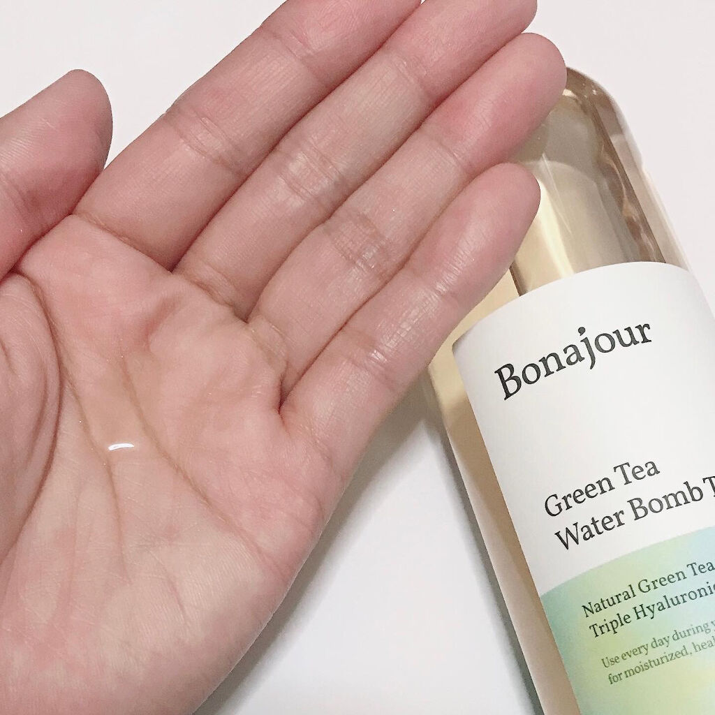 グリーンティーウォーターボム/Bonajour/フェイスクリームを使ったクチコミ（3枚目）