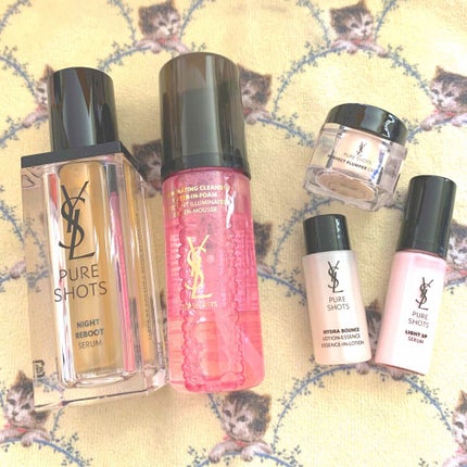 ピュアショット ナイトセラム スターター キット/YVES SAINT LAURENT BEAUTE/スキンケアキットを使ったクチコミ(2枚目)