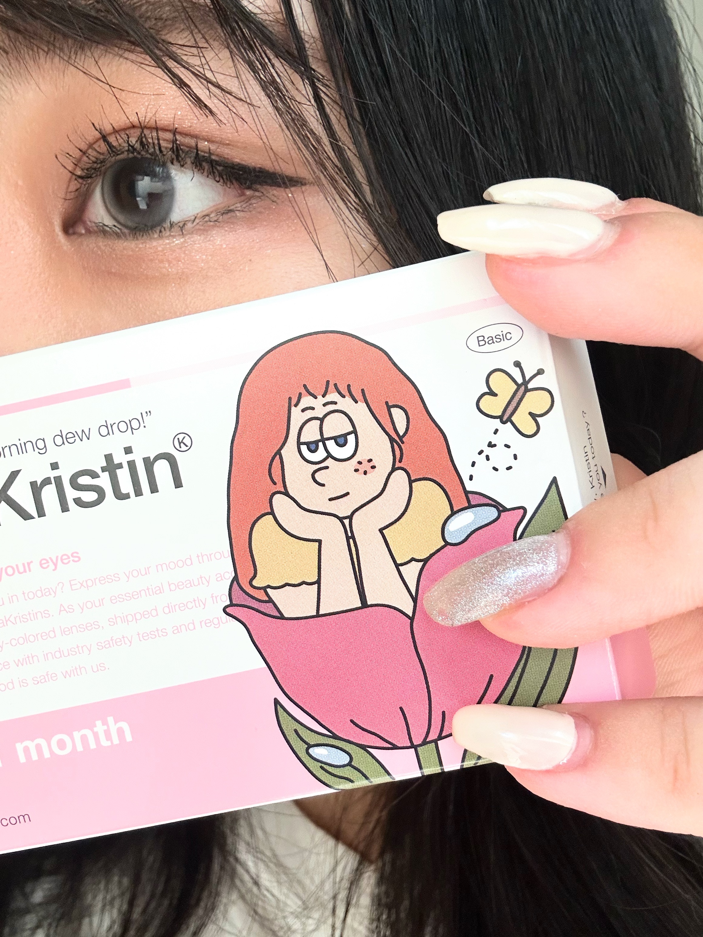 デューイクリスティン グレー/Hapa kristin/カラーコンタクトレンズを使ったクチコミ（1枚目）