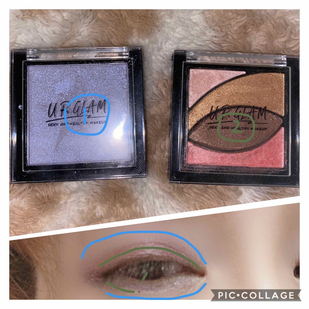 UR GLAM BRIGHTNING POWDER/U R GLAM/パウダーハイライトを使ったクチコミ(2枚目)