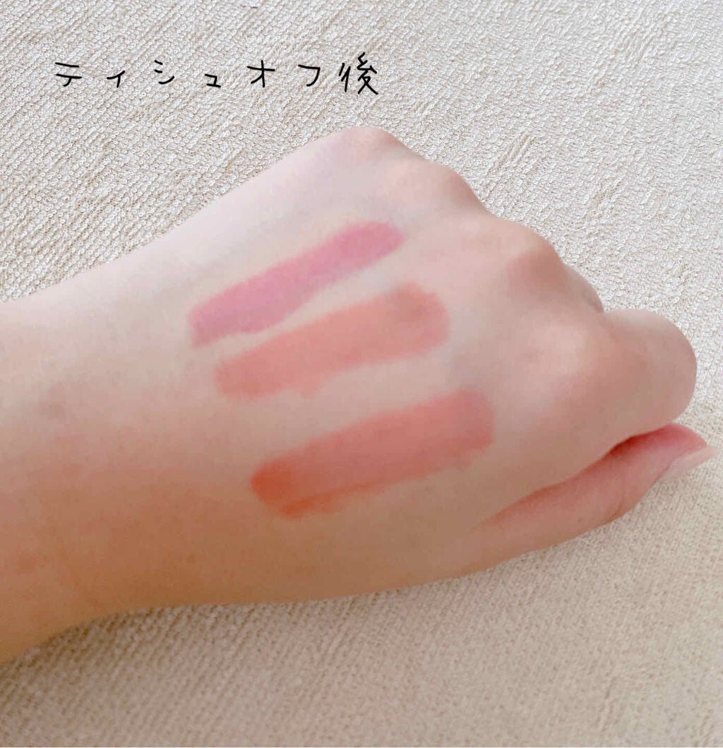 ジューシーラスティングティント/rom&nd/リップティントを使ったクチコミ(3枚目)