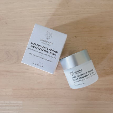 SAKE ナイトクリーム/SNOW FOX SKINCARE/フェイスクリームを使ったクチコミ(1枚目)