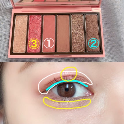 プレイカラーアイズミニ/ETUDE/アイシャドウパレットを使ったクチコミ(3枚目)