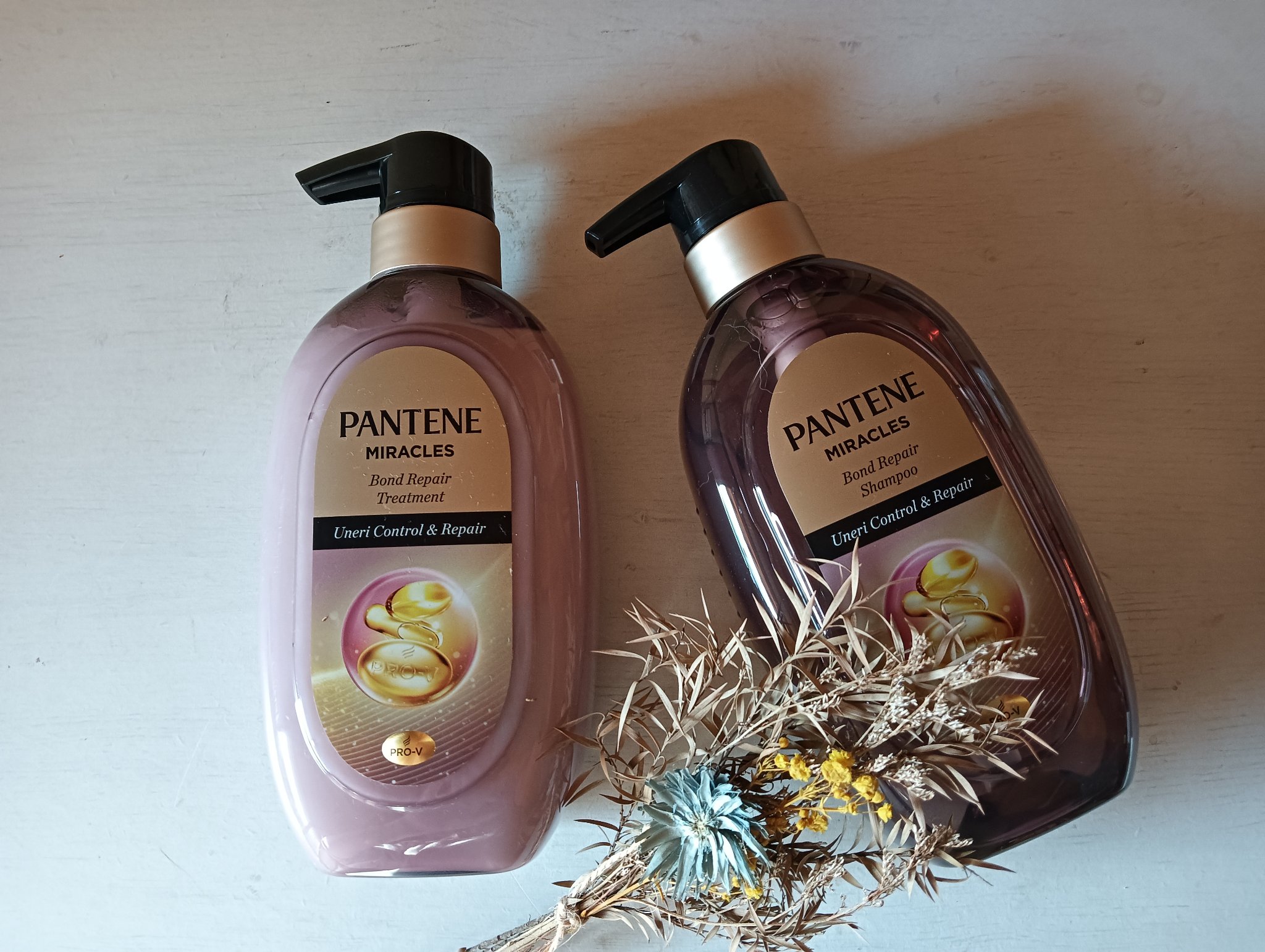 ミラクルズ うねりコントロール&リペア ボンドリペア シャンプー/トリートメント/パンテーン/市販シャンプーを使ったクチコミ（1枚目）