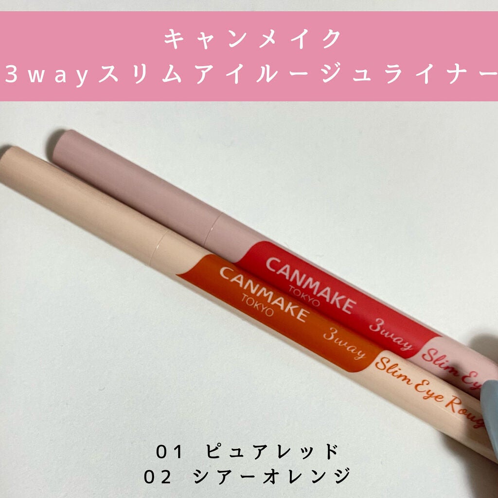 3wayスリムアイルージュライナー/キャンメイク/リキッドアイライナーを使ったクチコミ(1枚目)