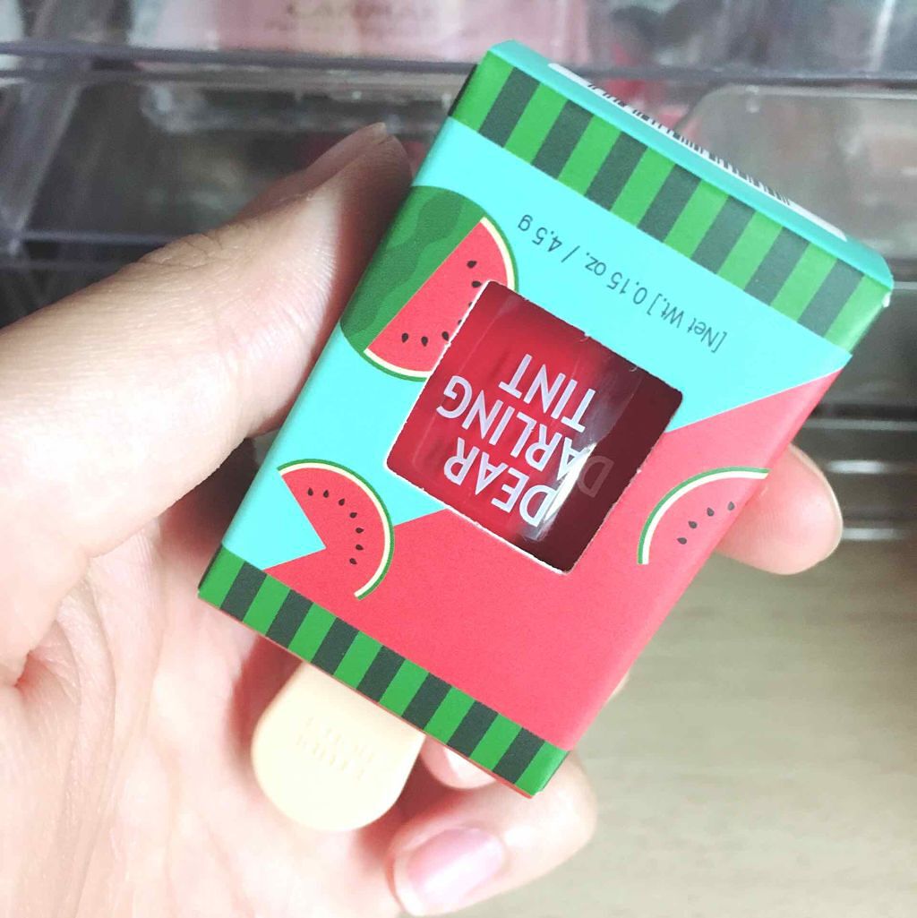 ディアダーリン ウォータージェルティント (アイスティント)/ETUDE/口紅を使ったクチコミ(1枚目)