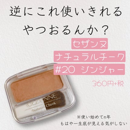 ナチュラル チークN/CEZANNE/パウダーチークを使ったクチコミ(1枚目)
