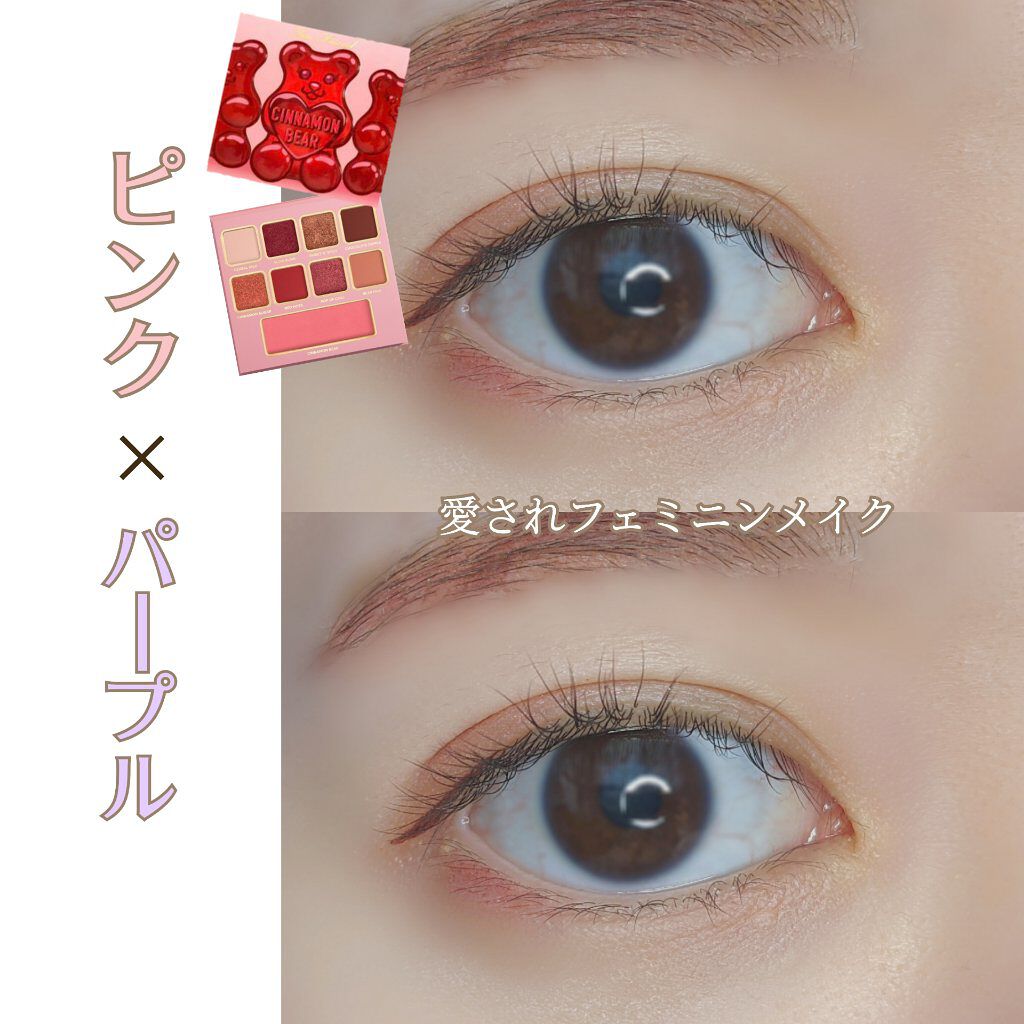【メイクレシピ】ピンク×パープルでフェミニンメイク🌿

春にぴったりなピンクとパープルを使ったシンプルでフェミニンなメイクを紹介します！
ノーマスカラでふんわり仕上げました💞

🤍使用アイテム
・トゥーフェイスド　シナモンベアパレット