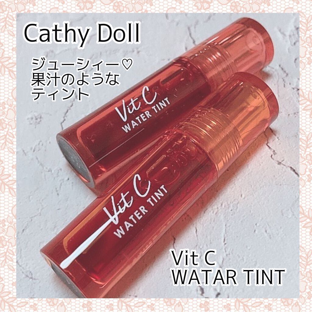 Vit C ウォーターティント/CathyDoll/リップティントを使ったクチコミ(1枚目)