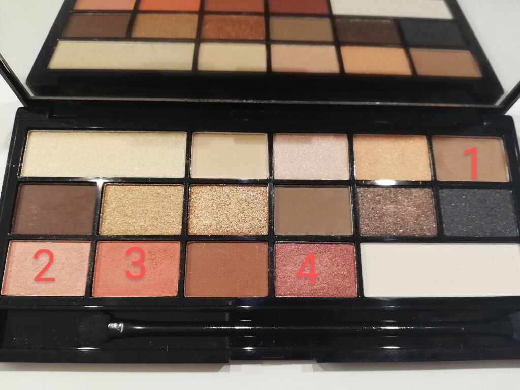 アイラブチョコレート/MAKEUP REVOLUTION/アイシャドウパレットを使ったクチコミ（2枚目）