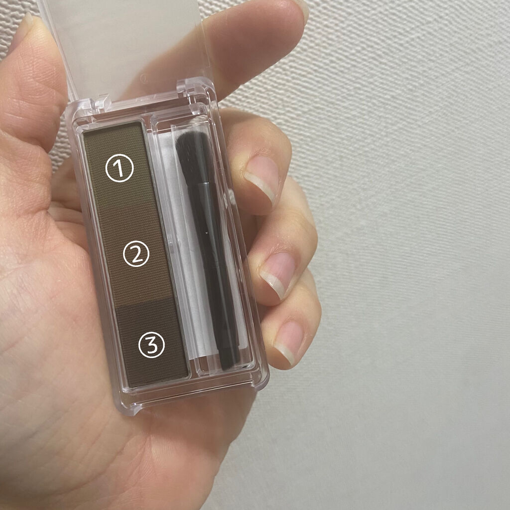 アイブロー パウダー/ちふれ/パウダーアイブロウを使ったクチコミ（2枚目）